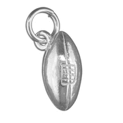 Sterling Silver Rugby Ball Charm