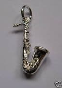 Sterling Silver Saxophone Charm