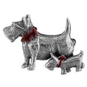 Sterling Silver Scottie Dog Brooch