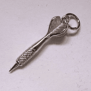 Sterling Silver Small Dart Pendant 1.71g