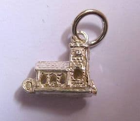 Sterling Silver Small Opening Church Charm
