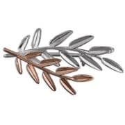 Sterling Silver two tone double leaf Brooch