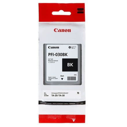 Canon PFI-030BK Black Ink Cartridge 55ml for Canon TA-20 Canon TA-30 printer range