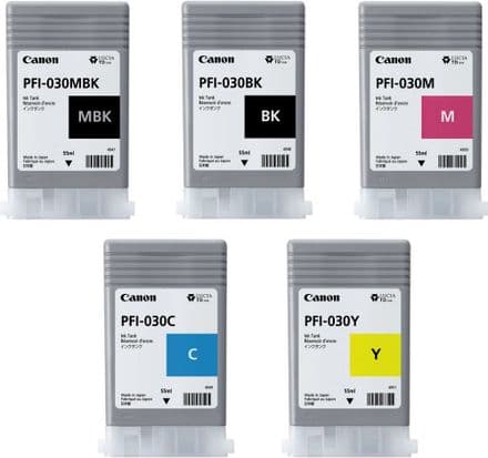 Canon PFI-030SET 5 ink tanks Multipack