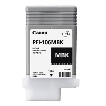 PFI-106MBK Canon Matte Black Ink Cartridge 6620B001AA