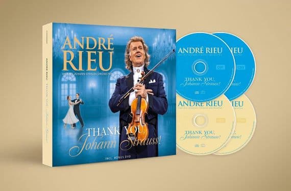 ANDRE RIEU 'THANK YOU JOHANN STRAUSS' 3 CD + DVD (2025)