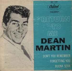 DEAN MARTIN 'Return to Me' 7