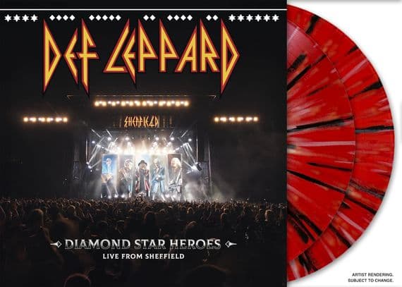 DEF LEPPARD 'DIAMOND STAR HEROES - LIVE FROM SHEFFIELD' 2 x Splatter VINYL LP (2025)