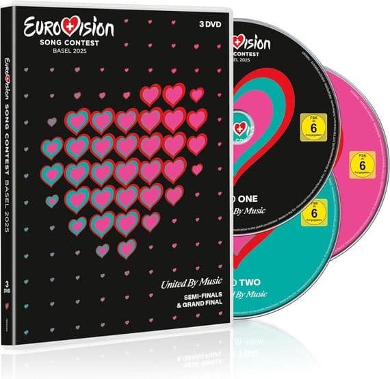 EUROVISION SONG CONTEST 2025 (Basel) 3 DVD Set (2025)