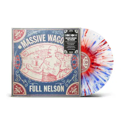 MASSIVE WAGONS 'FULL NELSON' Clear with Blue & Red Splatter VINYL LP (RSD 2026)