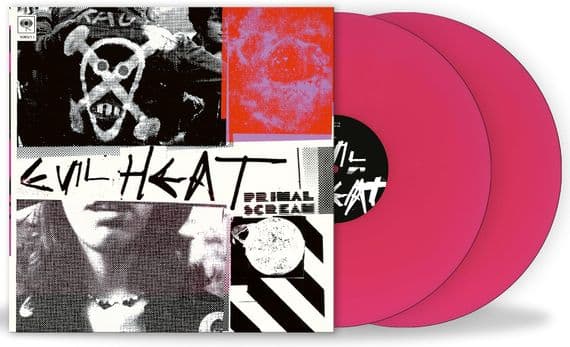 PRIMAL SCREAM 'EVIL HEAT' Pink Coloured Double VINYL LP (30th October 2026)