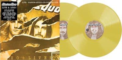 Status Quo 'Live In Glasgow 28th October 1976' Yellow Colour Double VINYL LP (28th Aug.)