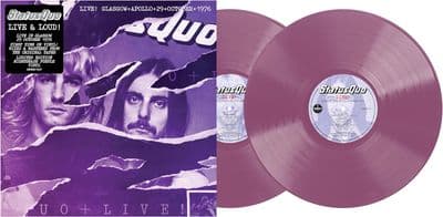 Status Quo 'Live In Glasgow 29th October 1976' Nightshade Purple Colour Double VINYL LP (28th Aug.)