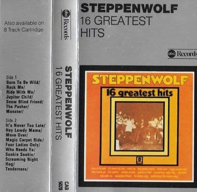 STEPPENWOLF '16 Greatest Hits' Cassette