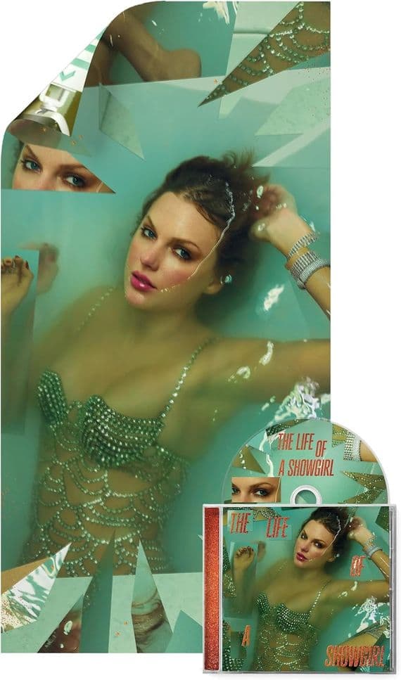 TAYLOR SWIFT 'THE LIFE OF A SHOWGIRL' CD with Poster (2025)