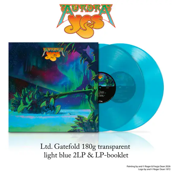 YES 'AURORA' Retail Exclusive Transparent Light Blue Coloured Double VINYL LP (2026)