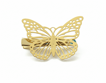 AL0090 - gold butterfly hair slide