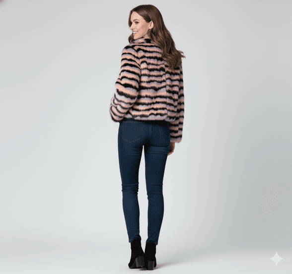 Coney Fur Poncho - Cream - ( Genue Fur )Coney Fur Poncho - Cream - ( Genue Fur )