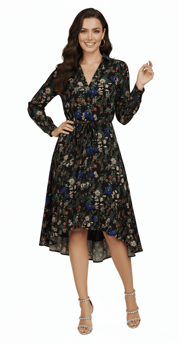 ConMiGo A001720 black flora dress