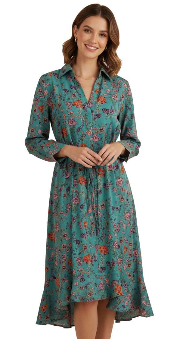 ConMiGo A001725 blue flora dress