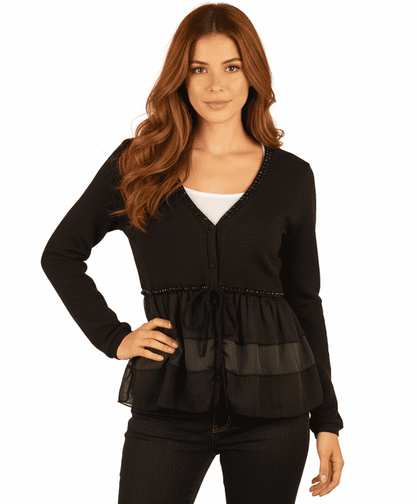 Miss Jolie - Embroidered Cat Cardigan
MiMiss Jolie Cardigan,
ss Jolie - Embroidered Cat Cardigan