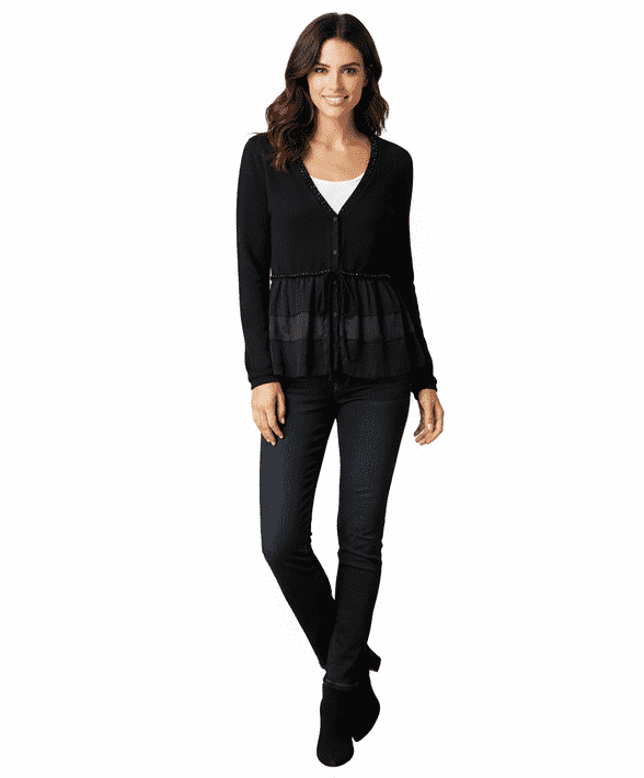 Miss Jolie - Embroidered Cat Cardigan
MiMiss Jolie Cardigan,
ss Jolie - Embroidered Cat Cardigan