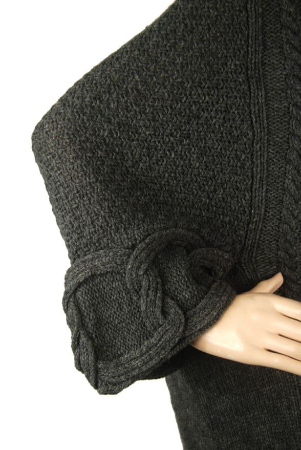 ConMiGo BS510 Coat style Cardigan - Dark Grey