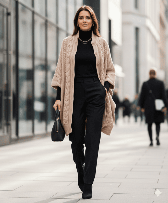 ConMiGo BS518 Coat style Cardigan - Beige