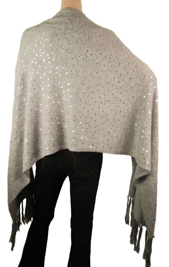 ConMiGo CD810 Glamorous Party Sequins Angora Wrap.