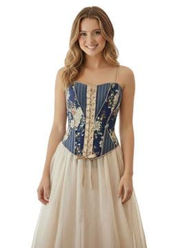 ConMiGo CRA110 Vintage Inspired Overbust with Angled Panels and Shoulder Straps Corset