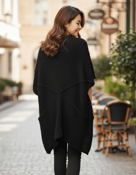 ConMiGo CXA230 Day and Night Comfort Long Cardigan - Black