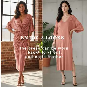 ConMiGo Kiss101 back-to-front Knitwear Dress - Pink