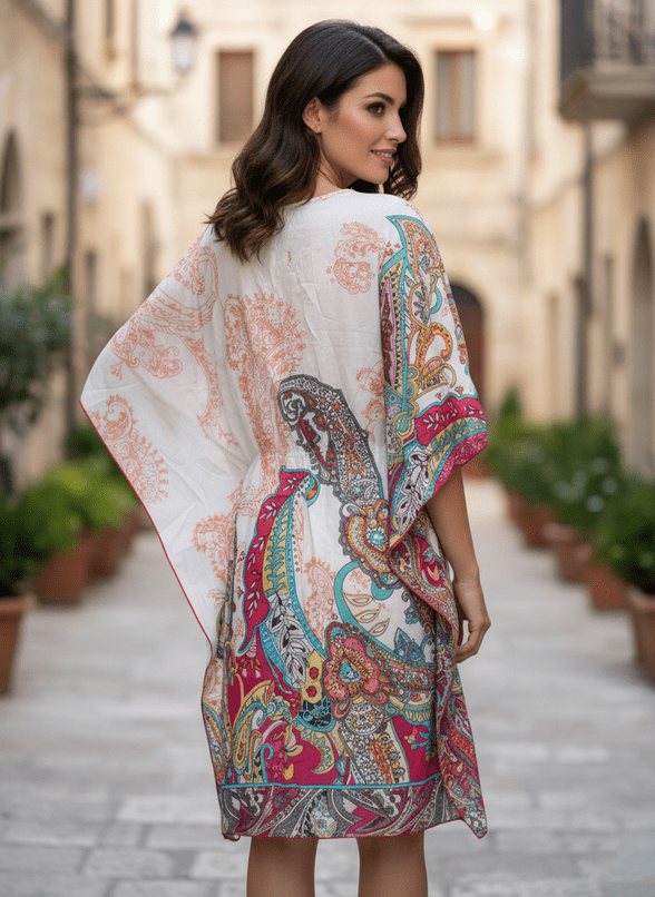 ConMiGo London 530 'Capri Dream' Cotton Kaftan Top / Dress
