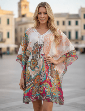 ConMiGo London 530 'Capri Dream' Cotton Kaftan Top / Dress