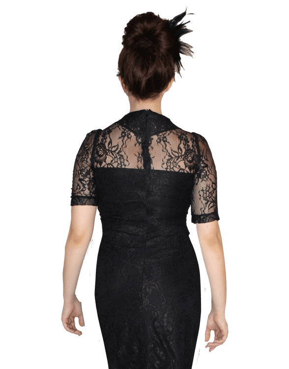 ConMIGo London  Black Lace Fitted Dress  - D130020