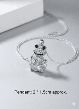ConMigo London CC1100010  Enchanting Shimmering Frog Pendant Necklace