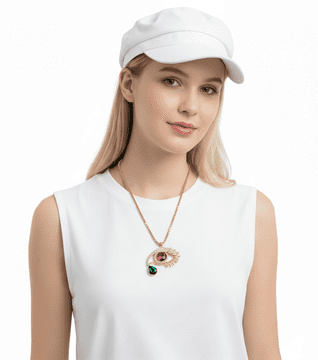 ConMiGo London  I010110  Dazzling Glimmer Eye Pendant Necklace