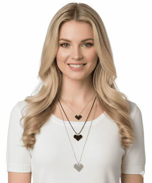 ConMiGo London J0001 Triple Row Heart Necklace