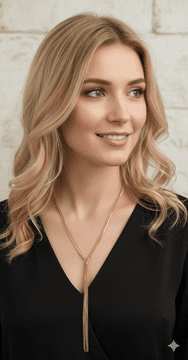 ConMiGo London J0102610 Elegant Rose Gold Chain Drop Necklace