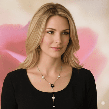 ConMiGo London TT1001 Sparkling Floral Drop Necklace