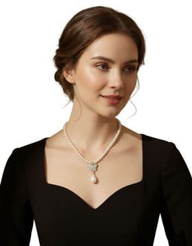 ConMiGo London TT10010 Lumina Butterfly Pearl Necklace