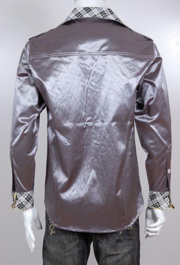 ConMiGo MPSA8001 two distinct variations shirt by reversing the top collar and cuffs inside out