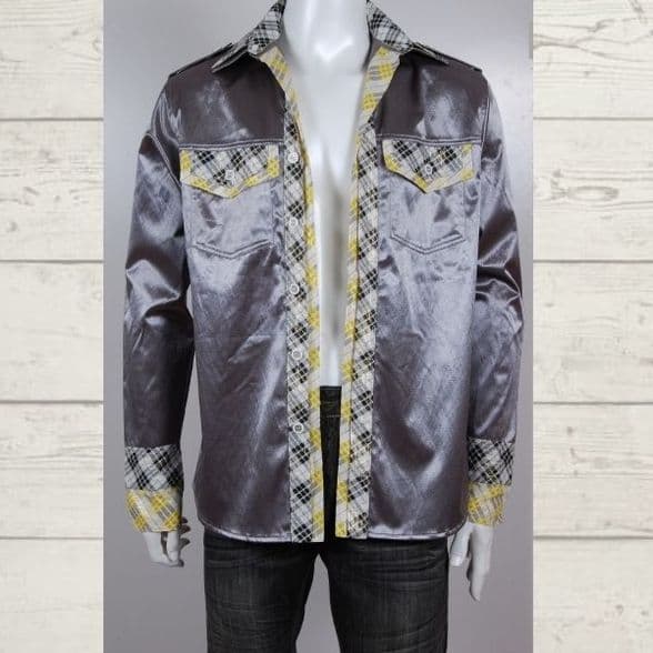 ConMiGo MPSA8001 two distinct variations shirt by reversing the top collar and cuffs inside out