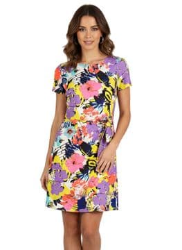 Cutie London Colourful Flora Print Dress