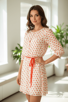 Cutie London White Elephant Print Dress