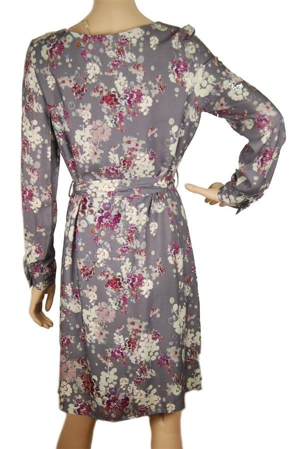 Lavand - Madrid Flora Dress  - Grey