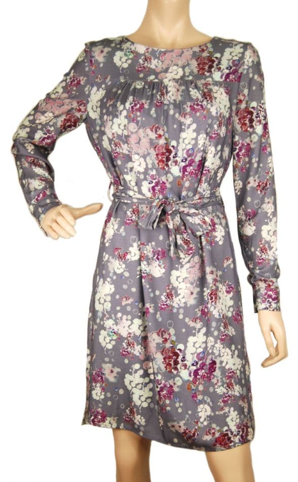 Lavand - Madrid Flora Dress  - Grey