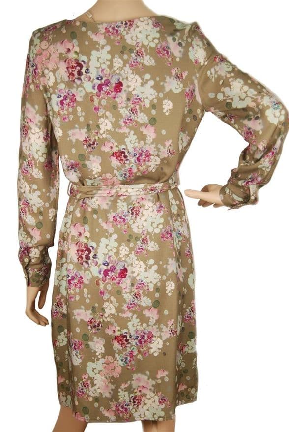 Lavand - Madrid Flora Dress  - Light Brown