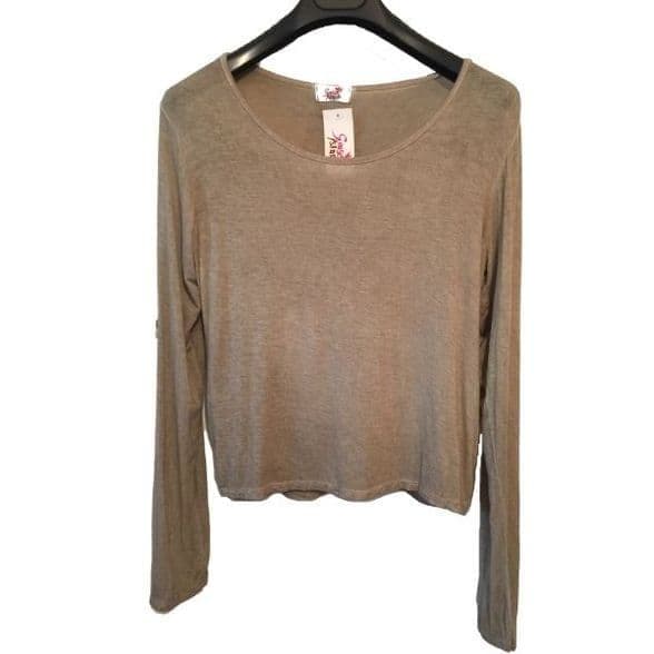 Made in Italy Top with Matching Wool Waistcoat ( 2 items  /  Gold Yellow or Chocolate