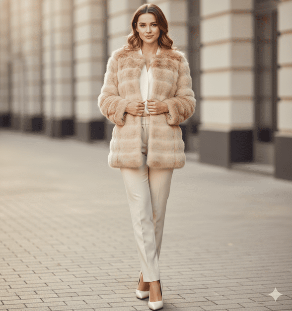 Madrid Lavand Faux Fur Coat